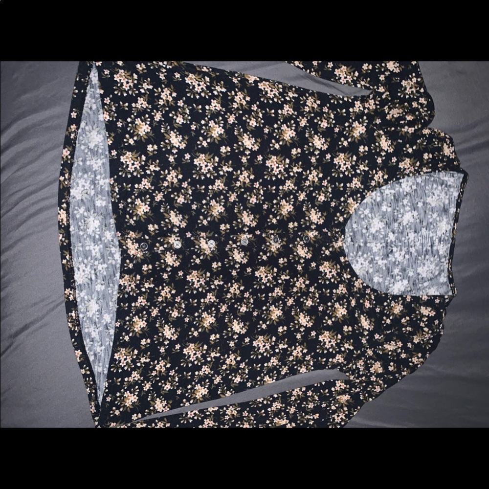 Floral Button Up Blouse
